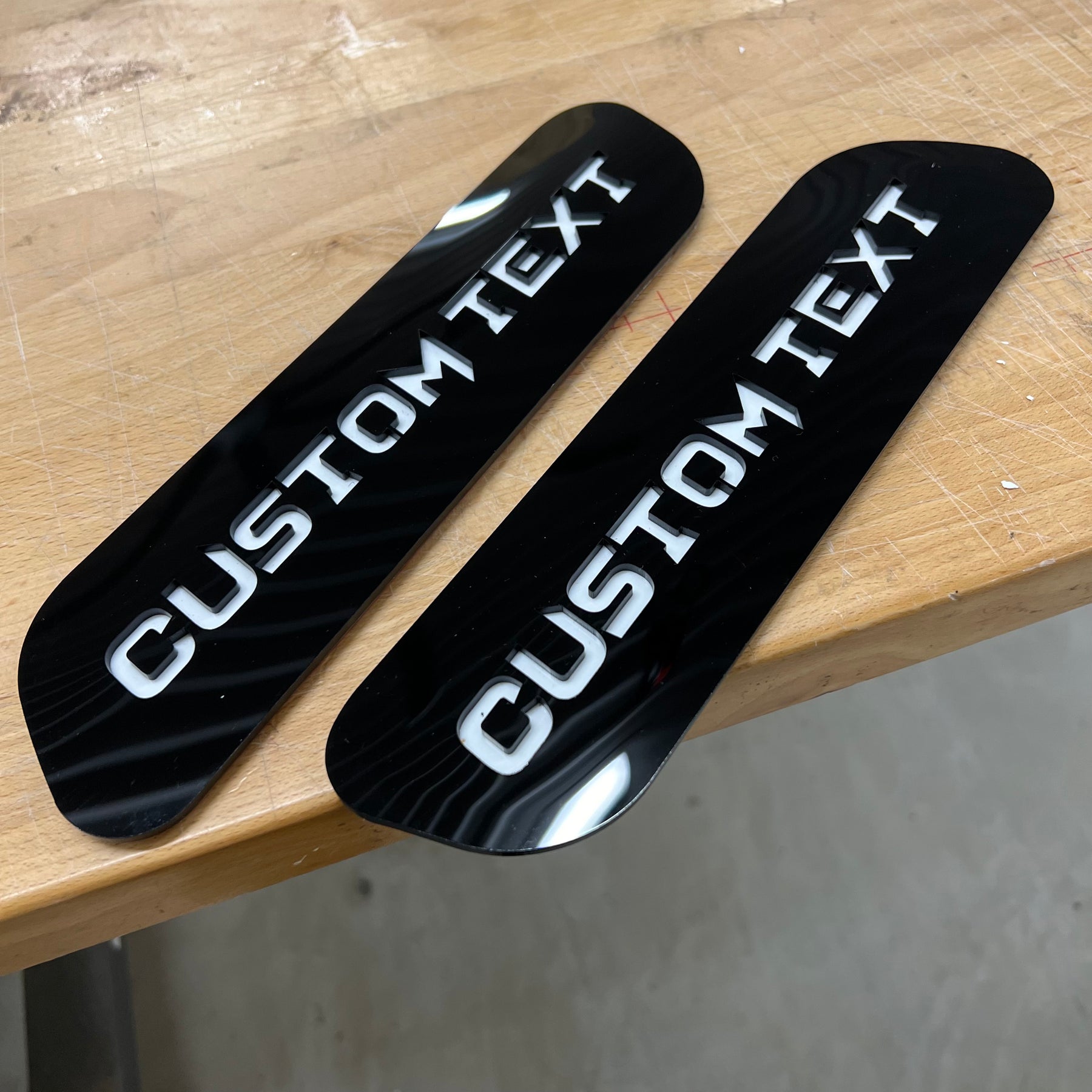 Custom Text Hood Badges - Fits 2019-2025 Ram 2500®/3500® - Multiple Colors Available