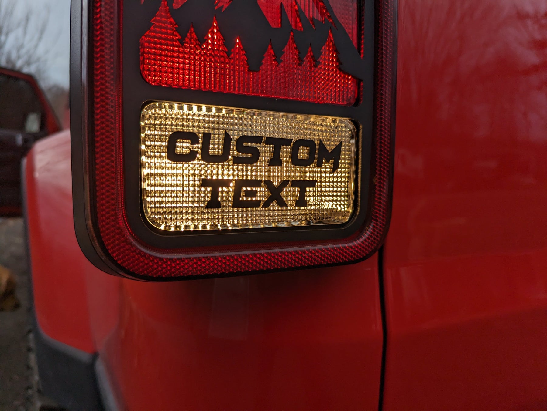 Custom Text Taillight Overlay - Pair - FITS 2020-2023 JEEP® GLADIATOR®