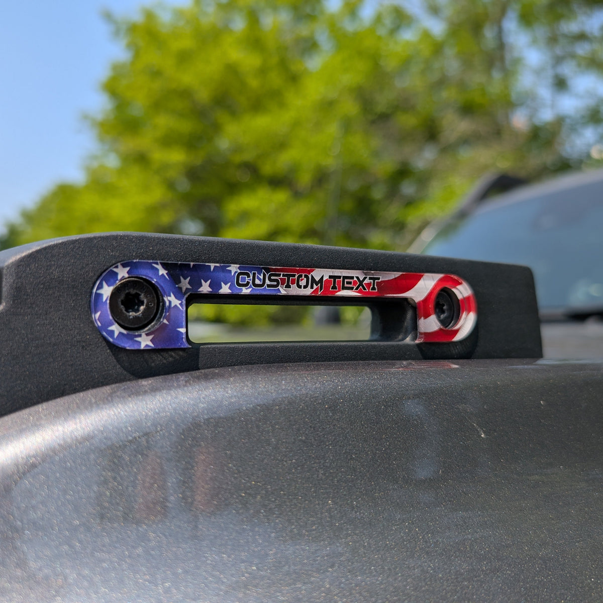 Front Tie Accent Badge Pair - Custom Text - Fits 2021+ Bronco® - Full Color