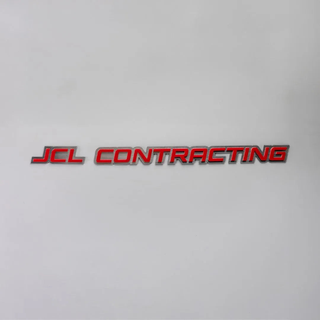 Custom Text Badge Racing Font