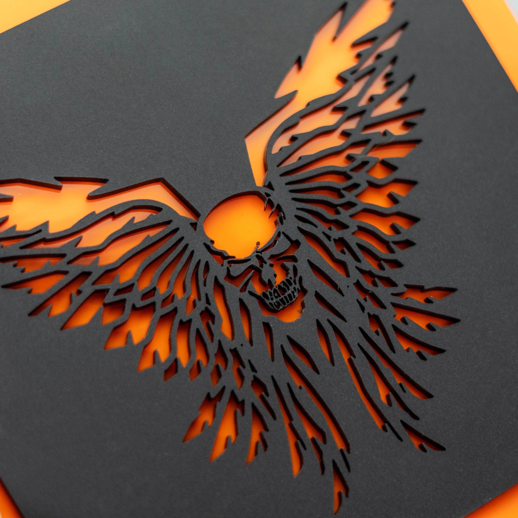 Badge Angel Wings Skull - Compatible avec les modèles Dodge® Ram® Tailgate 2019+ -1500, 2500, 3500 - Choisissez vos couleurs