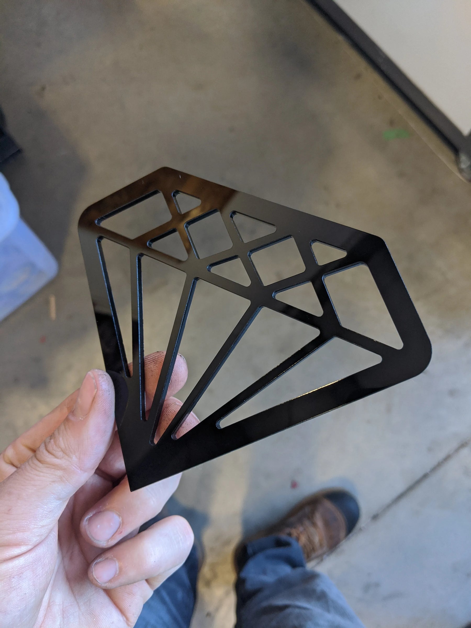 Badge Diamant - Noir