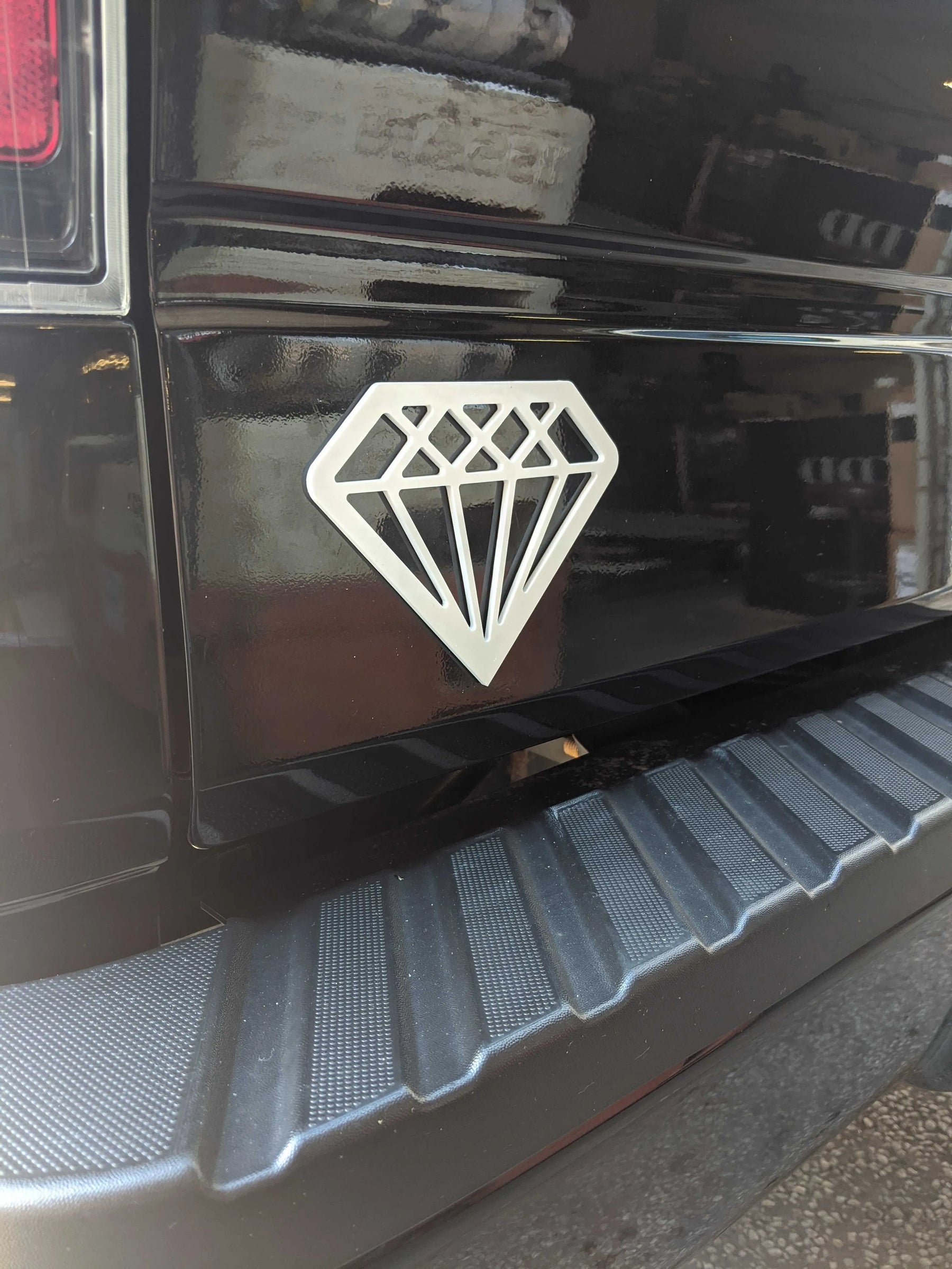 Badge Diamant - Blanc