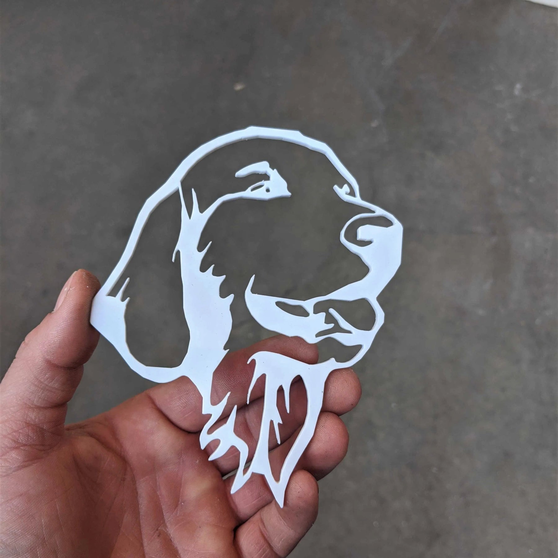 Badge Golden Retriever - Blanc
