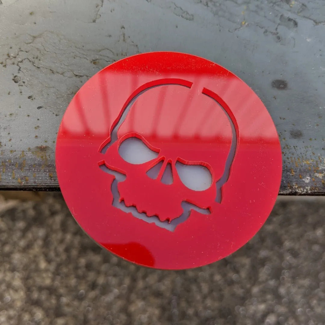 Skull Badge - Jeep® Trail Rated® Replacement Badge - Choose your Colors