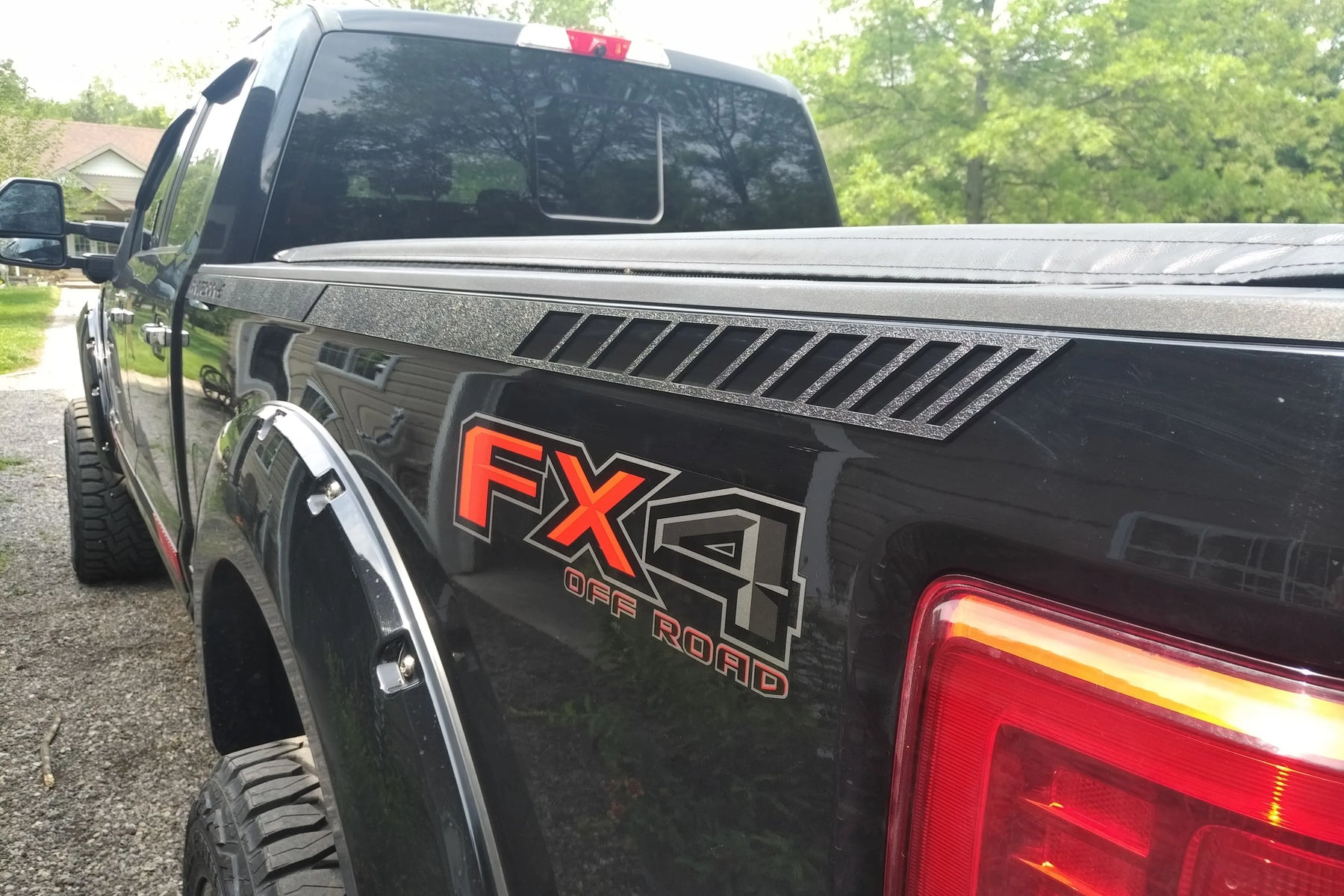 Ensemble de revêtements pour camions Line Style - Compatible avec les modèles Super Duty 2017-2022 - Noir texturé