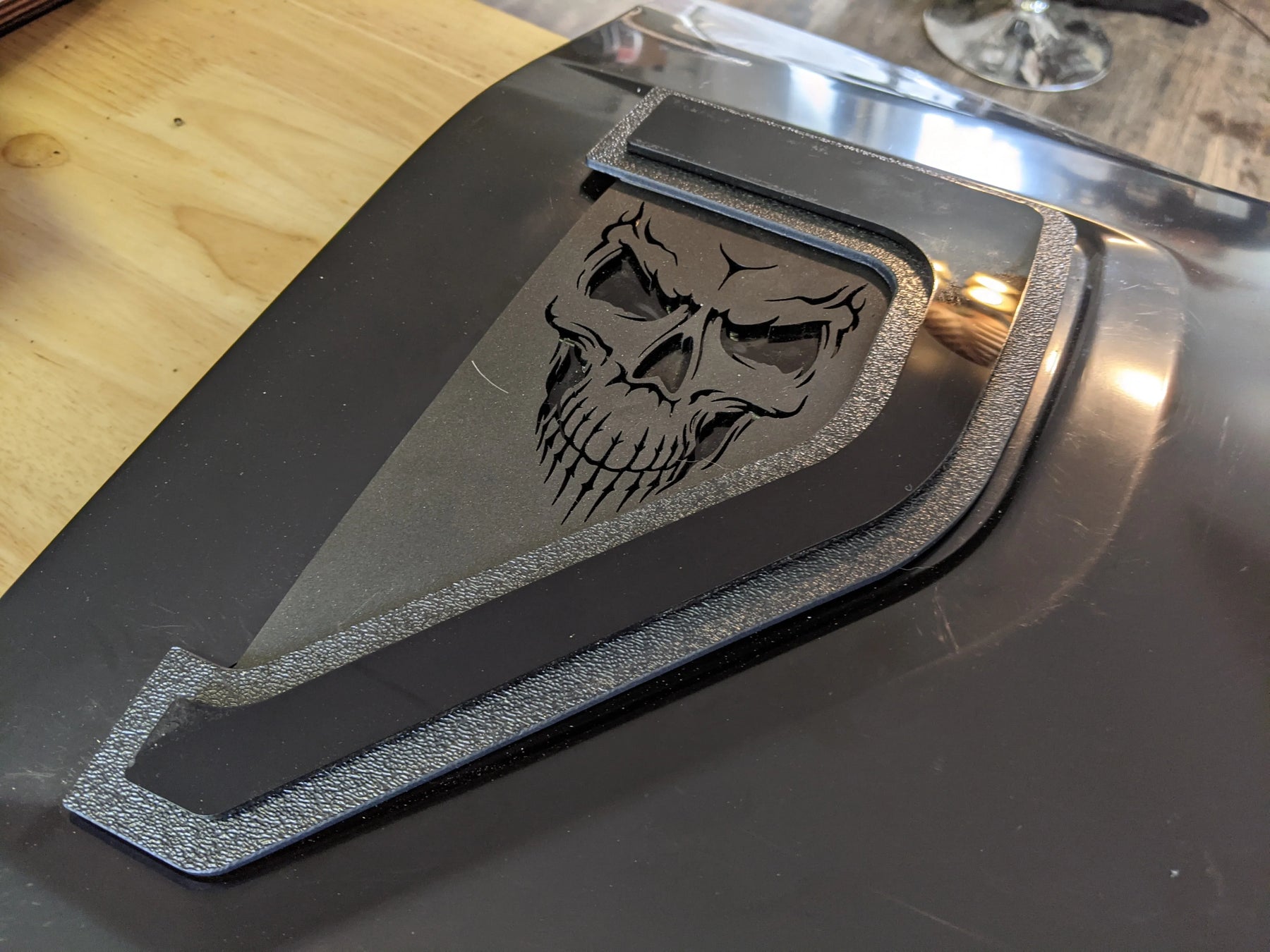 Ensemble d'insignes de garde-boue Skull - Compatible avec Ford® F150® 2021+ - Noir