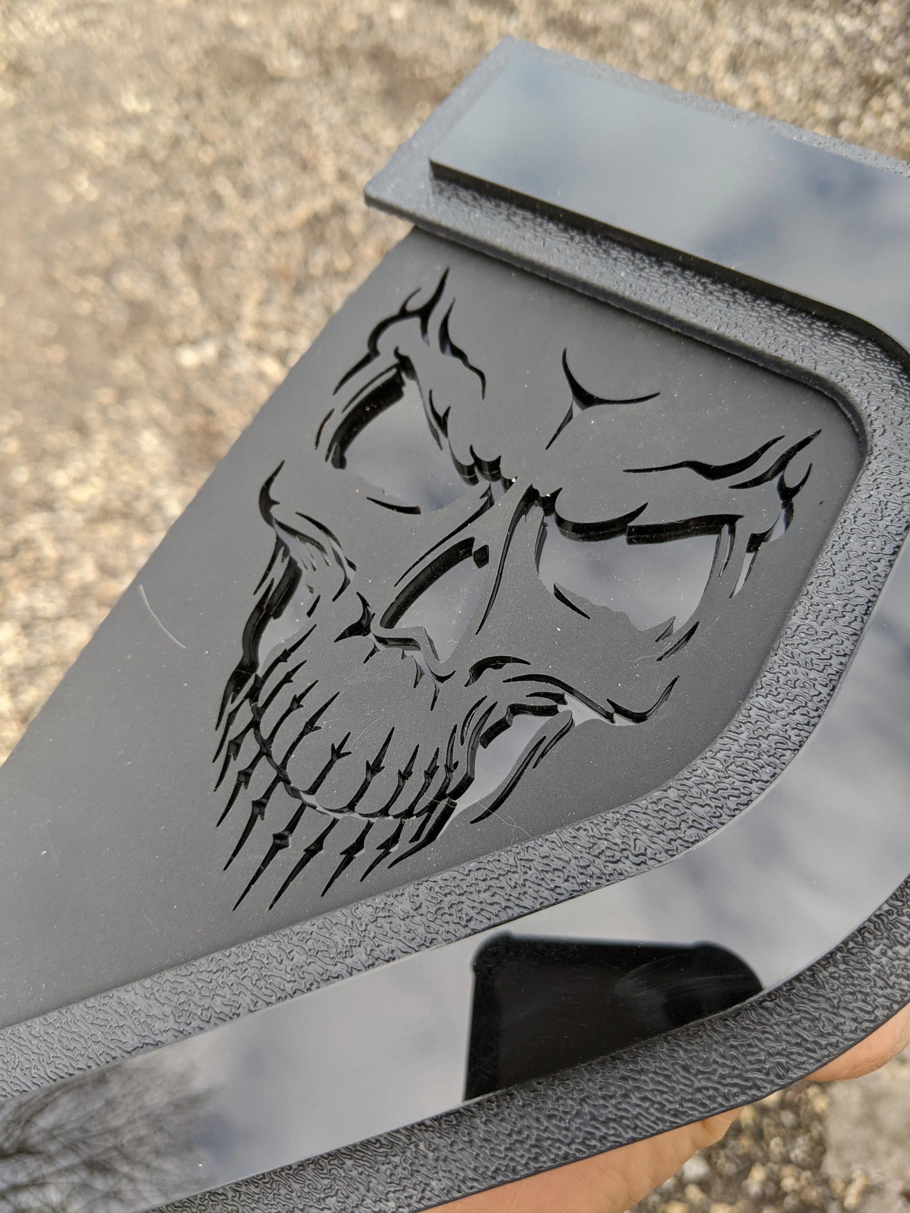 Ensemble d'insignes de garde-boue Skull - Compatible avec Ford® F150® 2021+ - Noir