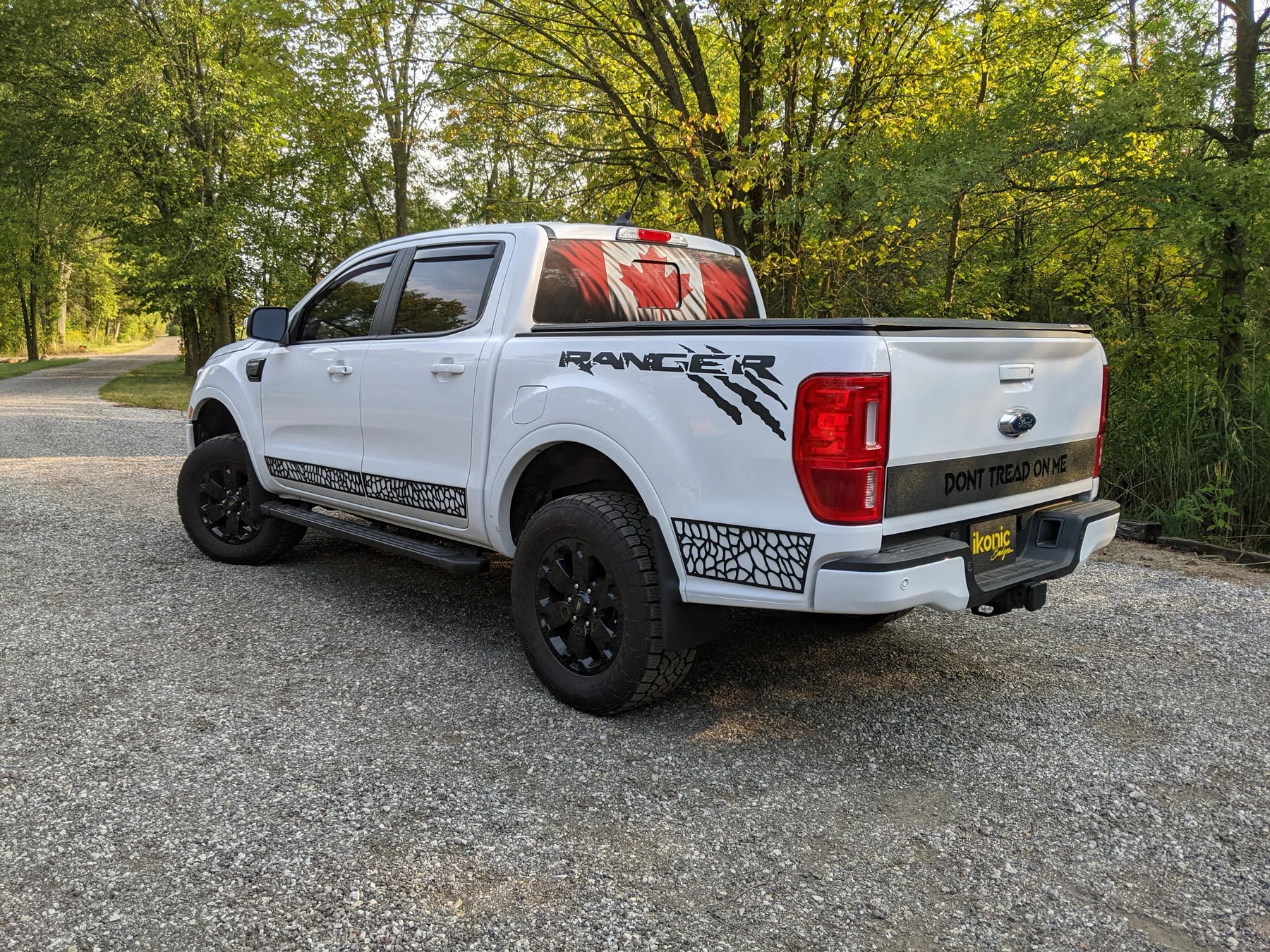 Ensemble de skins pour camions Reptile - Compatible avec Ranger® 2019-2023 - Noir texturé
