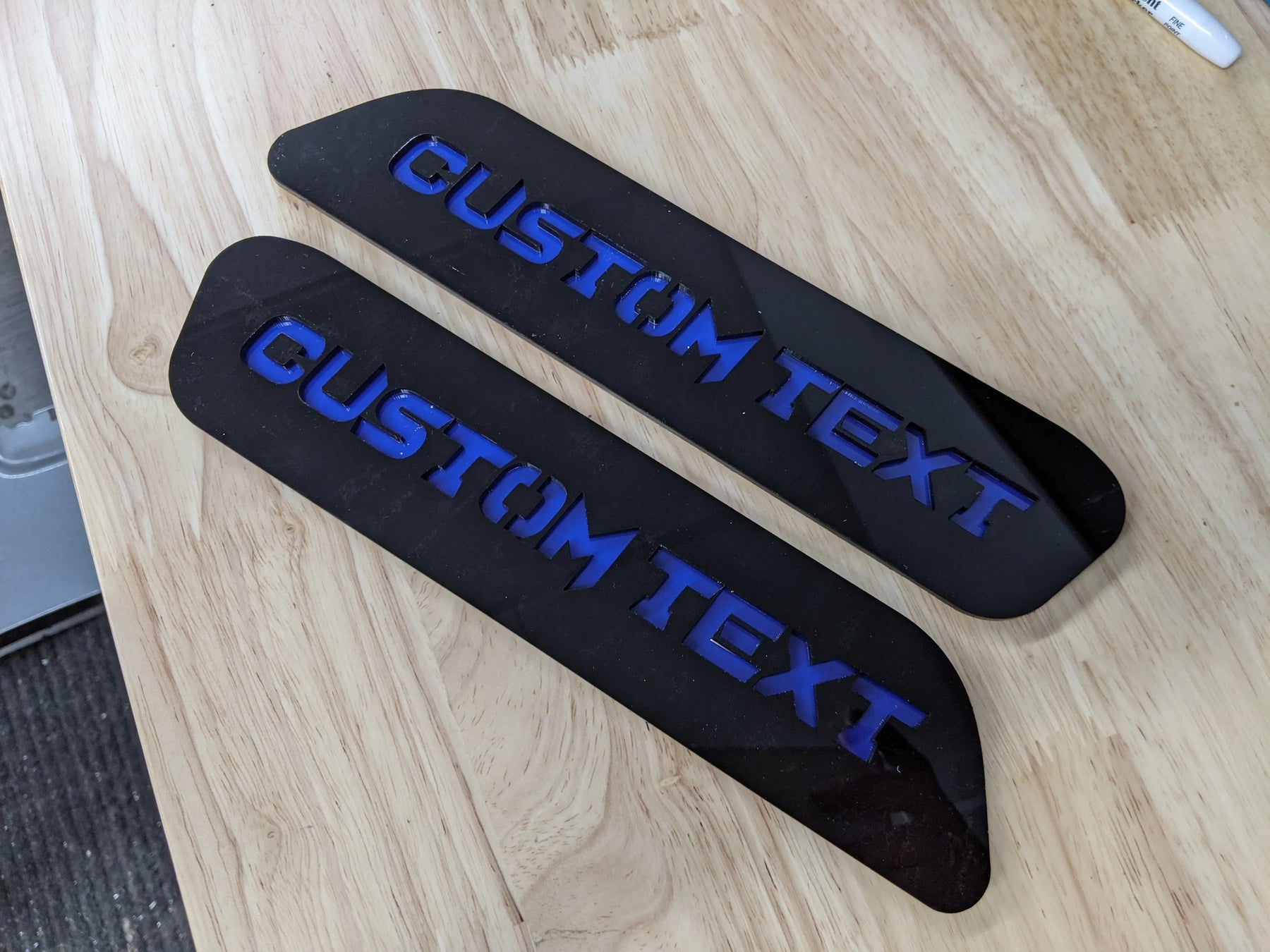 Custom Text Hood Badges - Fits 2019-2025 Ram 1500® - Multiple Colors Available