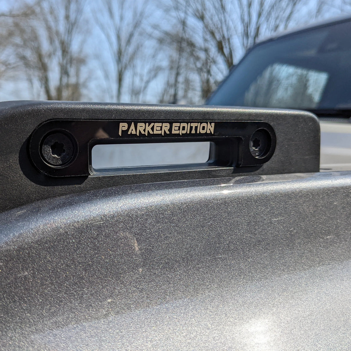 Front Tie Accent Badge Pair - Custom Text - Black - Fits 2021+ Bronco®