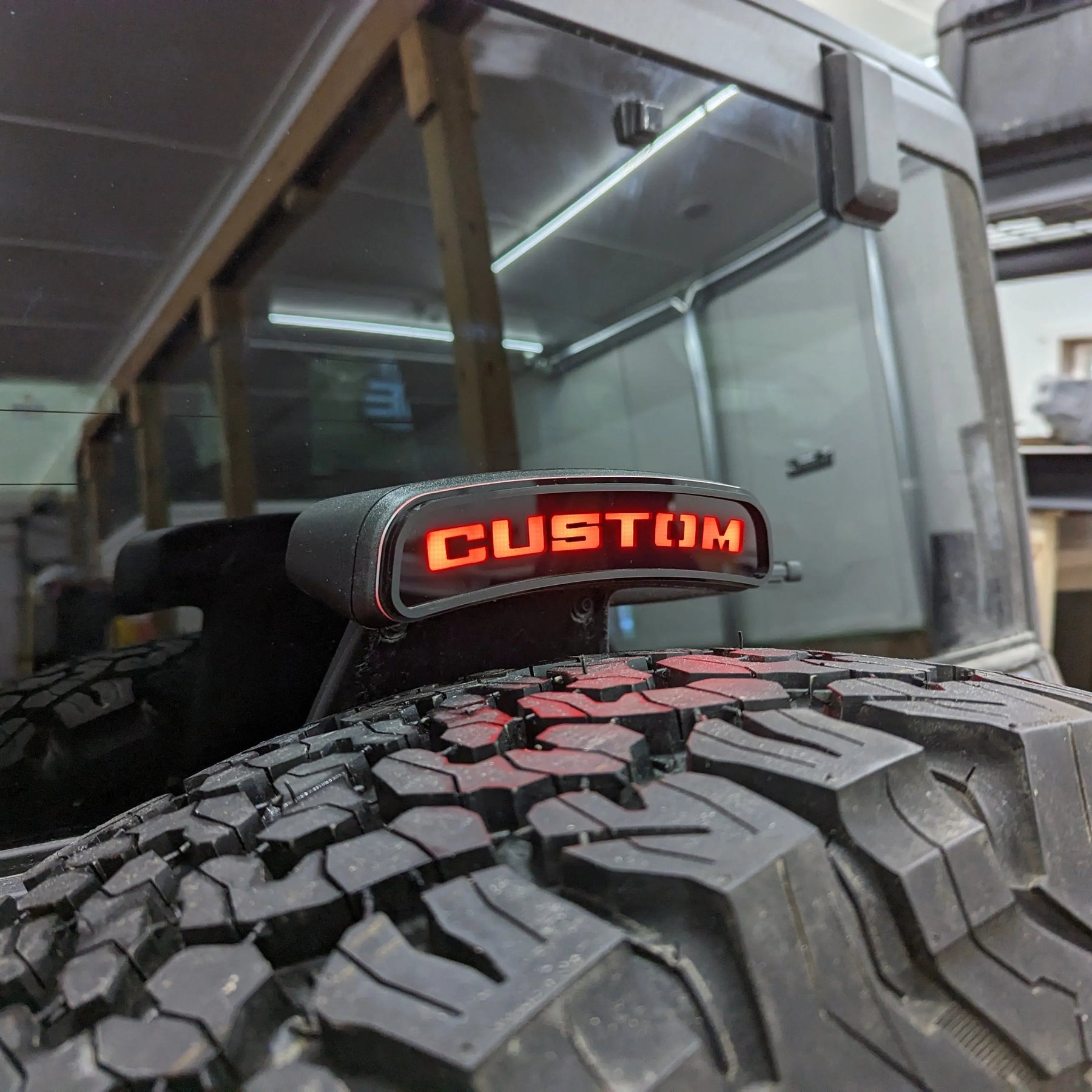 Third Brake Light Overlay Emblem - Custom Text - Fits 2021+ Bronco® - Black