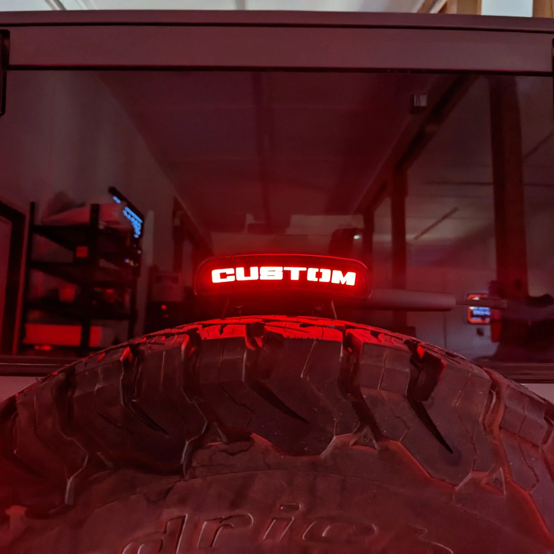 Third Brake Light Overlay Emblem - Custom Text - Fits 2021+ Bronco® - Black
