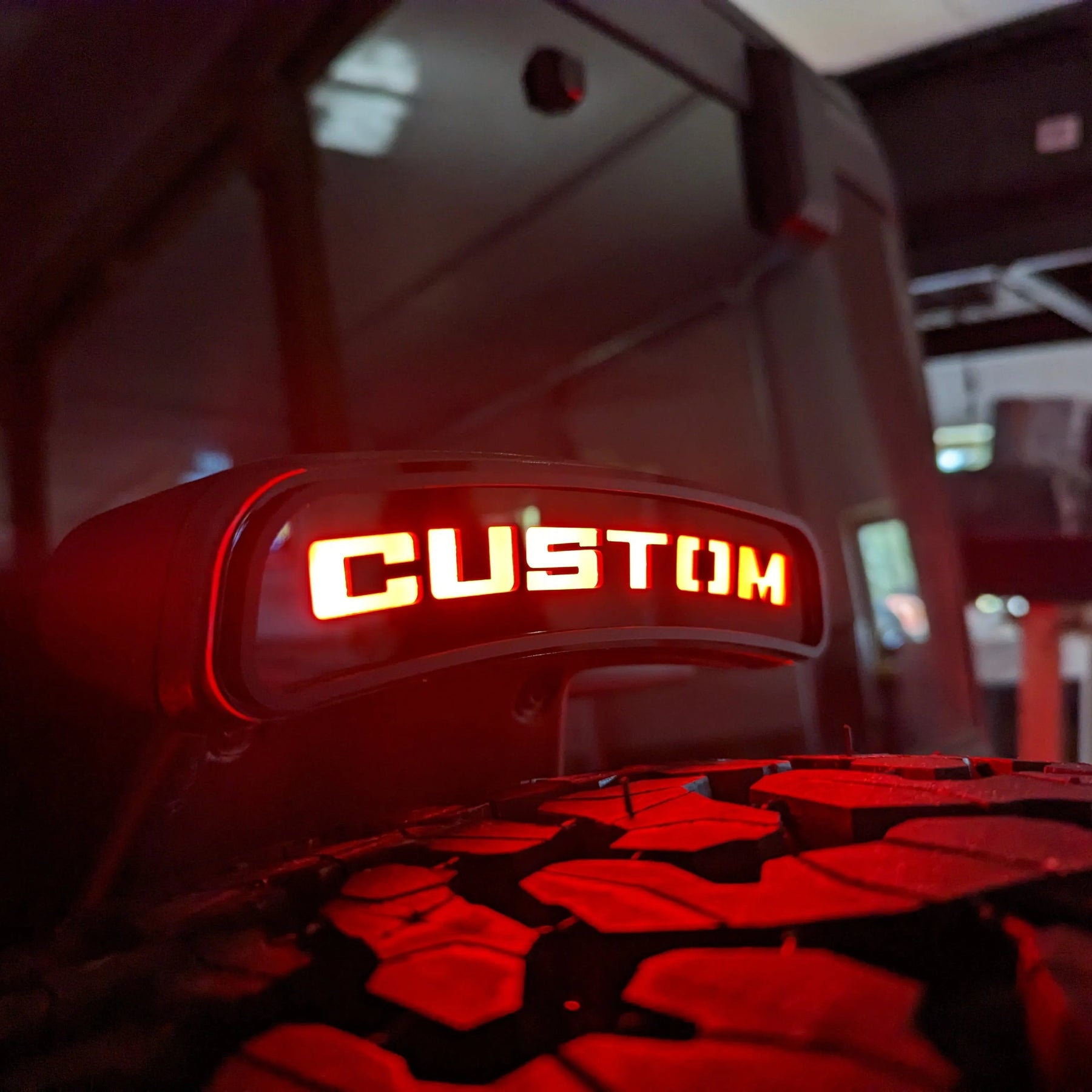 Third Brake Light Overlay Emblem - Custom Text - Fits 2021+ Bronco® - Black