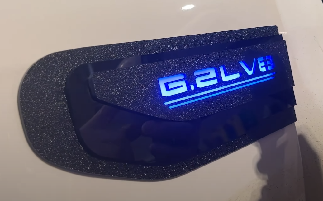 Ensemble d'insignes d'aile à LED 6,2 L V8 - Compatible avec GMC® Sierra® 1500 2019-2023 - Comme vu sur Donslife
