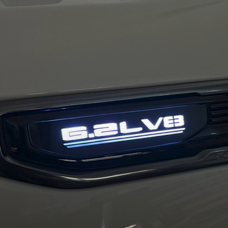 6.2L V8 - LED OEM Modified Fender Badge Set - Fits 2019+ GMC® Sierra® 1500 - As Seen On Donslife