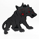 Cerberus - Three Headed Dog Universal Badge