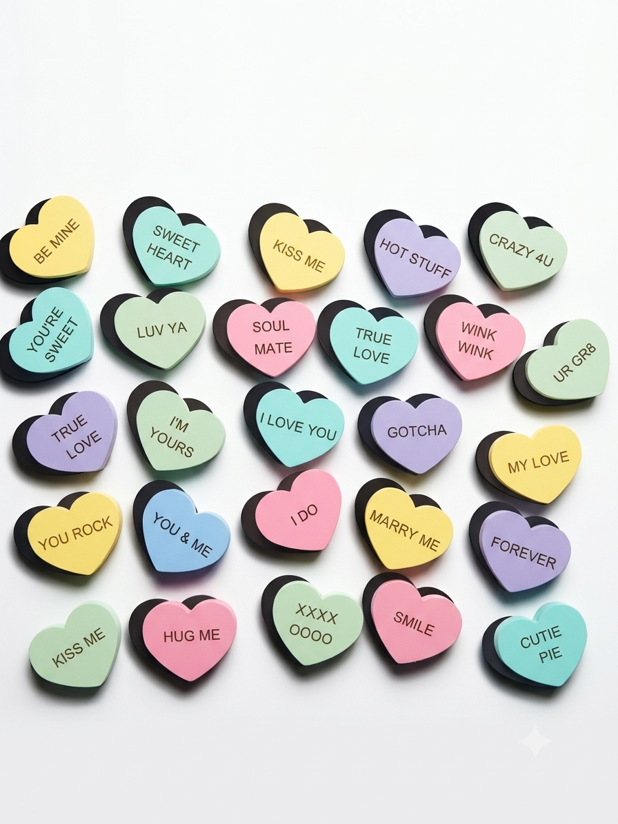 Valentine Conversation Hearts Magnetic Set