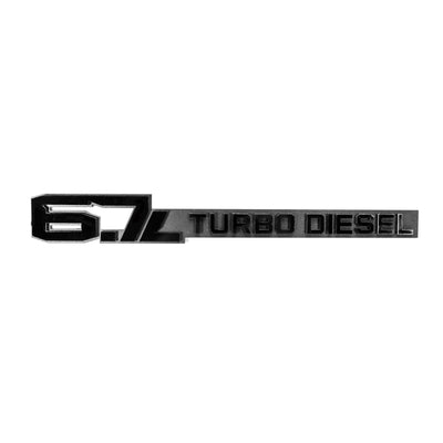 6.7L Turbo Diesel Badge Pair