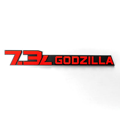 7.3L Godzilla Badge Pair