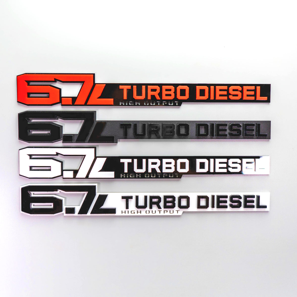 6.7L Turbo Diesel Badge Pair