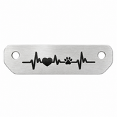 Heartbeat EKG Dog/Cat Paw Console Badge - Fits 2021+ Bronco®