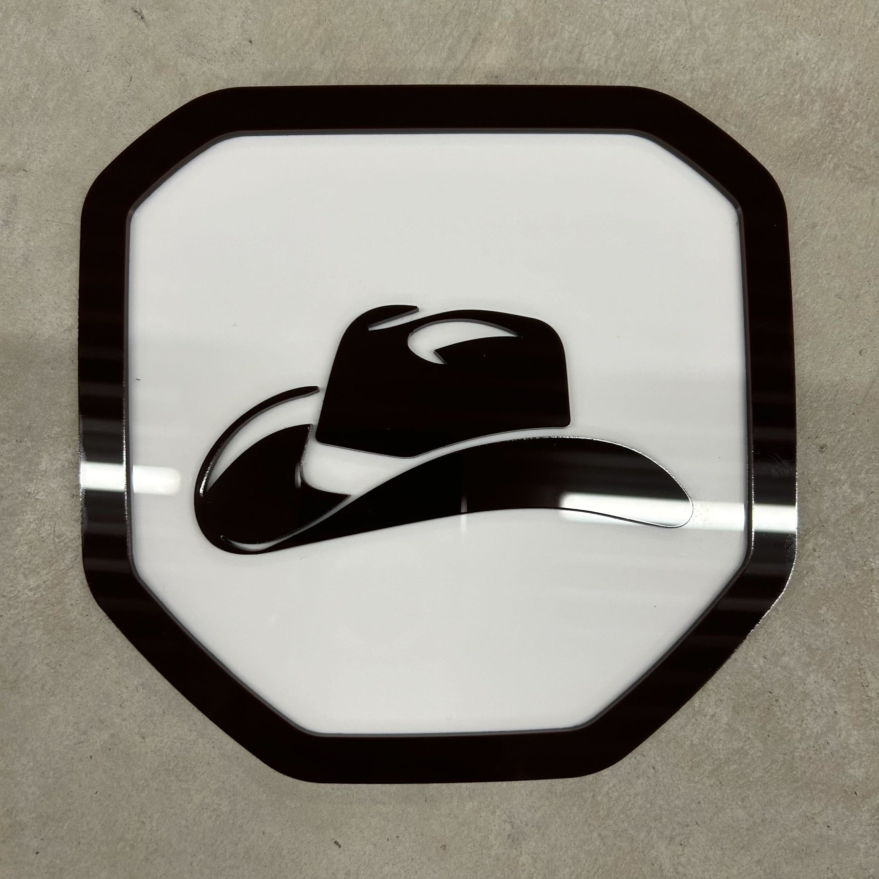 Cowboy Hat Badge - Fits 2019+ (5th Gen) Dodge® Ram® Tailgate -1500, 2500, 3500