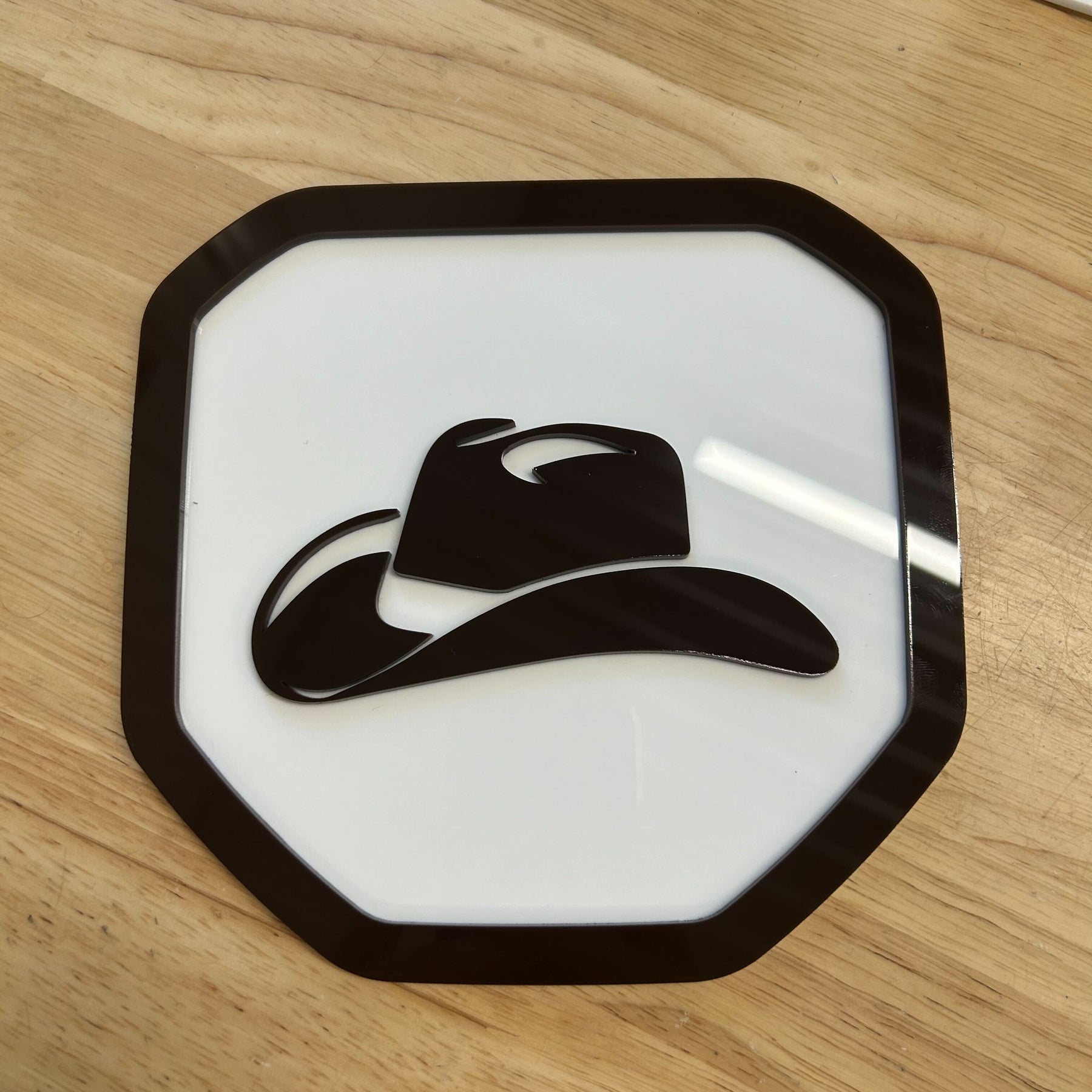 Cowboy Hat Badge - Fits 2019+ (5th Gen) Dodge® Ram® Tailgate -1500, 2500, 3500