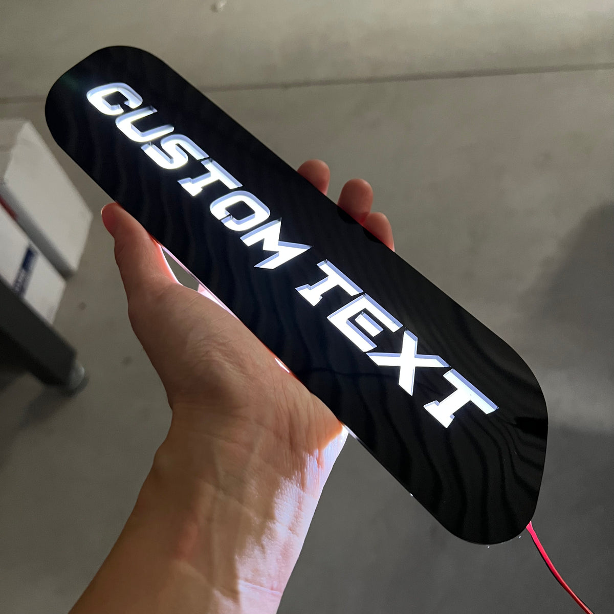 Custom Text LED Hood Badges - Fits 2019-2025 Ram 2500®/3500® - Multiple Colors Available