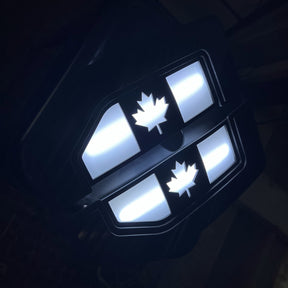 Ensemble d'insignes LED Canada Fender - Compatible avec Ford® F250®, F350®, F450® 2017-2022 - Noir