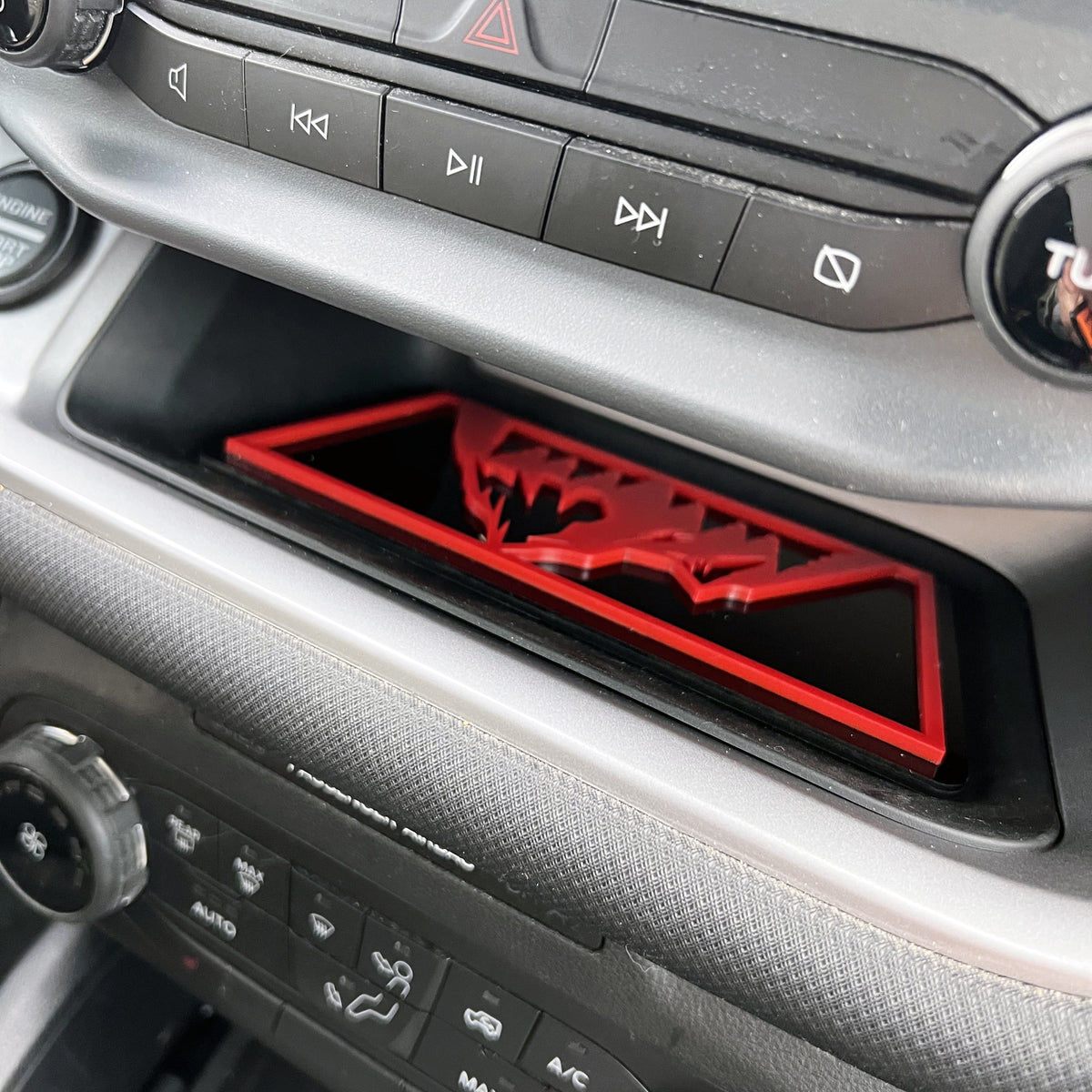 Badge d'insertion de poche de rangement de console supérieure - Montagne - Compatible avec Bronco® Sport 2021+ - Plusieurs couleurs disponibles