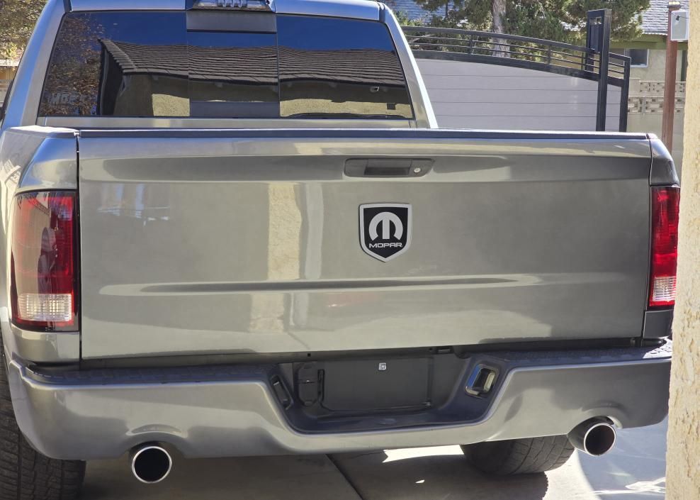 Mopar® Tailgate Badge - Fits 2008-2018 RAM® Tailgate - 1500, 2500, 3500 - Choose your Colors- Officially Licensed Product