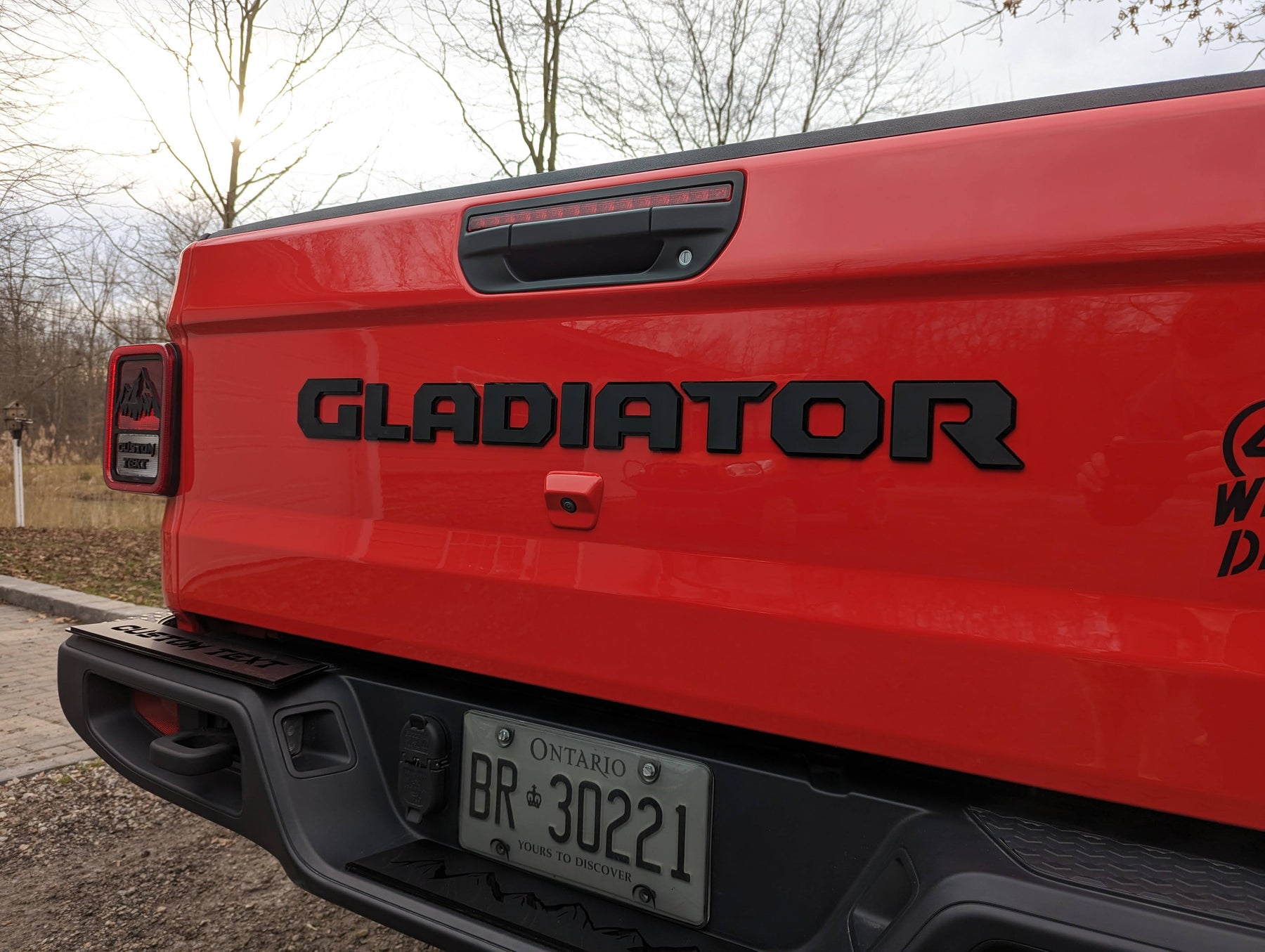 Gladiator® Tailgate Letters - Officially Licensed Product