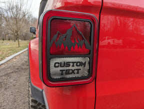 Custom Text Taillight Overlay - Pair - FITS 2020-2023 JEEP® GLADIATOR®