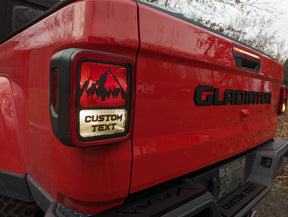 Custom Text Taillight Overlay - Pair - FITS 2020-2023 JEEP® GLADIATOR®