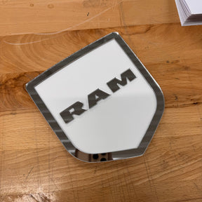 RAM® TAILGATE BADGE - FITS 2009-2018 DODGE® RAM® TAILGATE -1500, 2500, 3500 - Choose your Colors - Officially Licensed Product