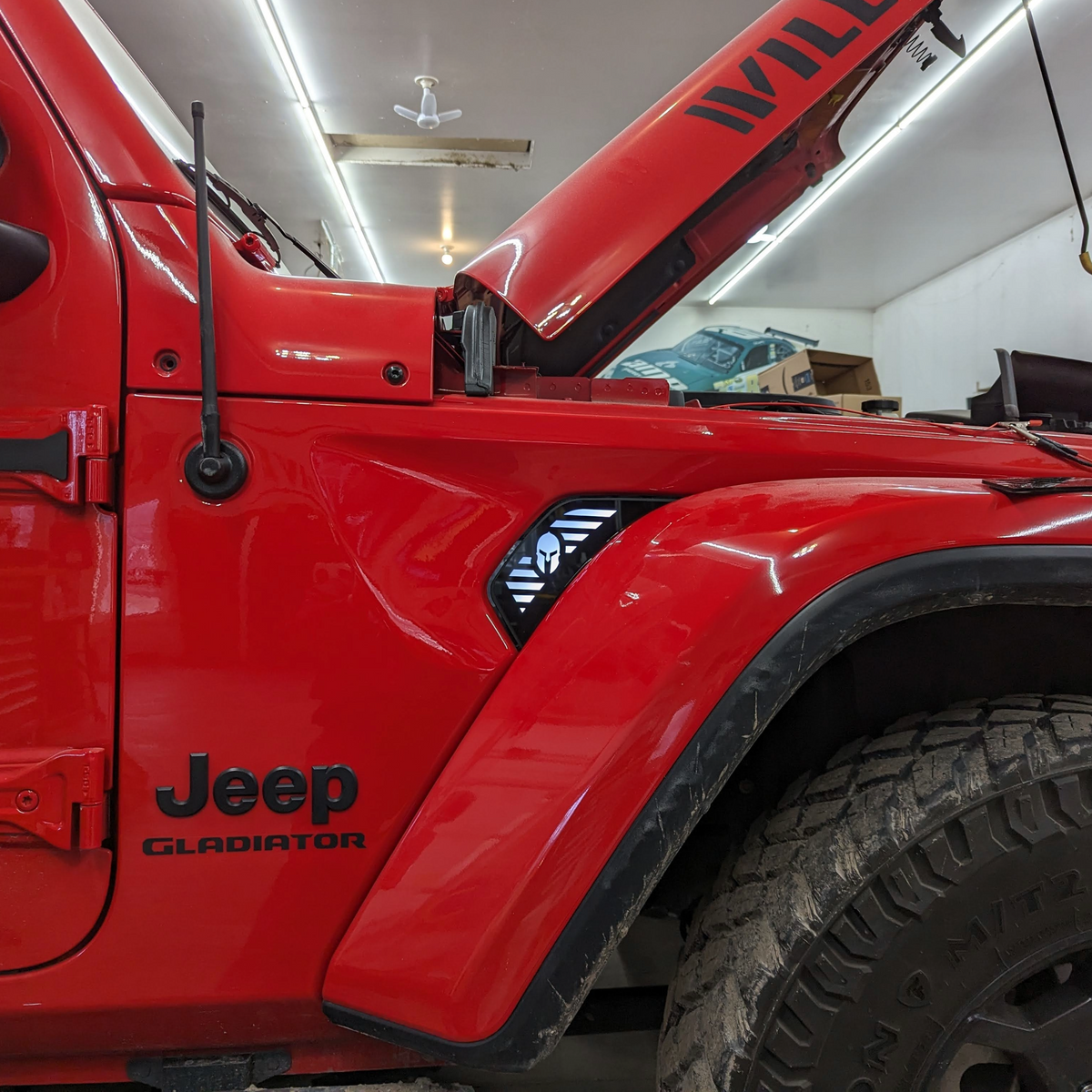 Grilles d'aération latérales à LED Spartan - Paire - Compatible avec Jeep® Gladiator® et Wrangler® 2020-2023