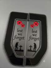 Veteran Lest We Forget Fender Badge Set - Fits 2017-2022 Ford® F250®, F350®, F450®