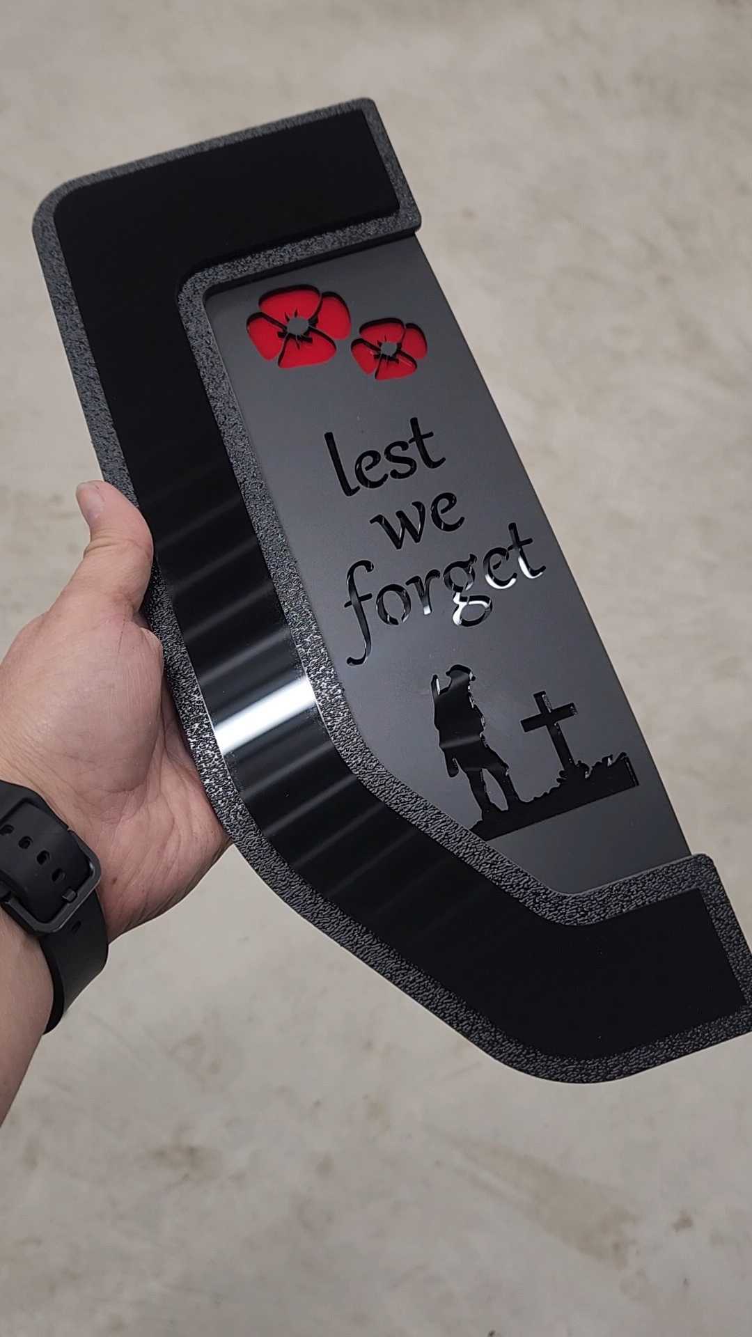 Veteran Lest We Forget Fender Badge Set - Fits 2017-2022 Ford® F250®, F350®, F450®