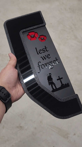 Veteran Lest We Forget Fender Badge Set - Fits 2017-2022 Ford® F250®, F350®, F450®