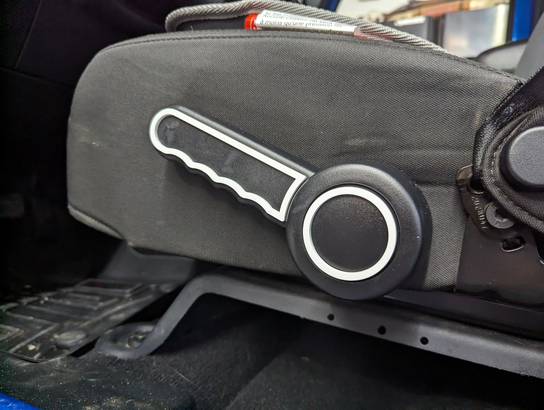 Lower Seat Lever Overlay - Outline - Fits Jeep® Wrangler®