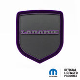 BADGE DE HAYON AVEC LOGO DE TÊTE DE RAM® STYLE 1 - CONVIENT AUX HAYONS DODGE® RAM® 2009-2018 - 1500, 2500, 3500 - BLANC SUR BRILLANT - Produit sous licence officielle