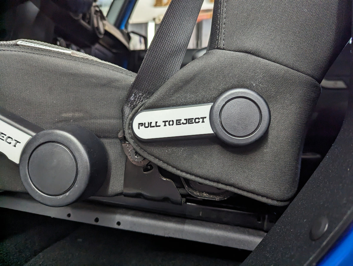 Upper Seat Lever Overlay - Custom Text - Fits Jeep® Wrangler®