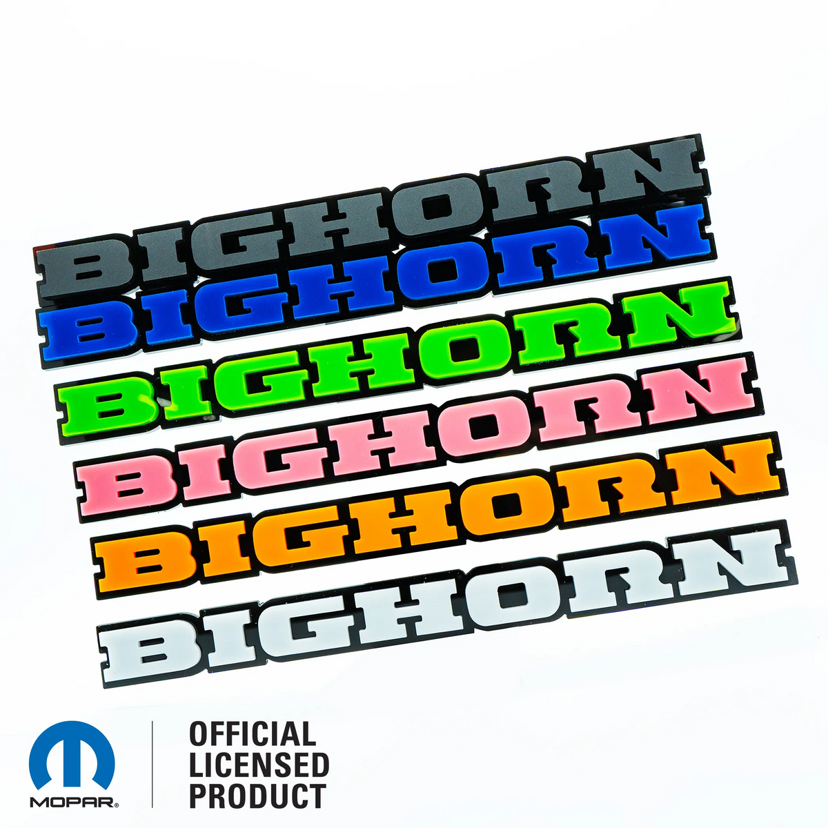 Badge de camion double couche personnalisé Bighorn® - Plusieurs couleurs disponibles - Produit sous licence officielle