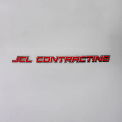 Custom Text Badge Racing Font
