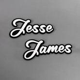 Custom Text Badge Calligraphy Font