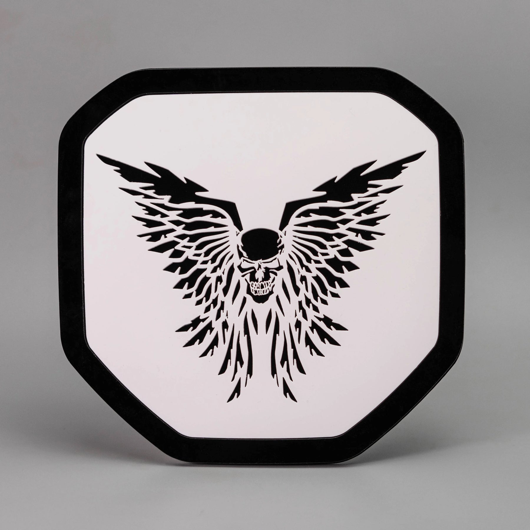 Angel Wings Skull Badge - Fits 2019+ Dodge® Ram® Tailgate -1500, 2500, 3500 - Choose your Colors