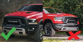 Custom Text LED Grille Badge Replacement - Fits 2015-2023 RAM Classic (Rebel Style Only)