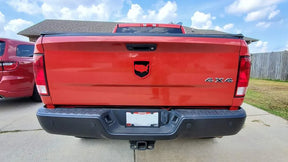 We The People Badge - Fits 2009-2018 Dodge® Ram® Tailgate - 1500, 2500, 3500 -Red on Black