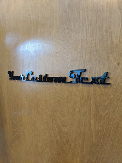 Custom Text Script Badge